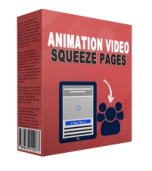 Product picture Animation video squeeze page